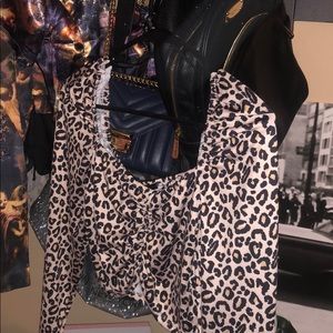 Cheetah print crop top